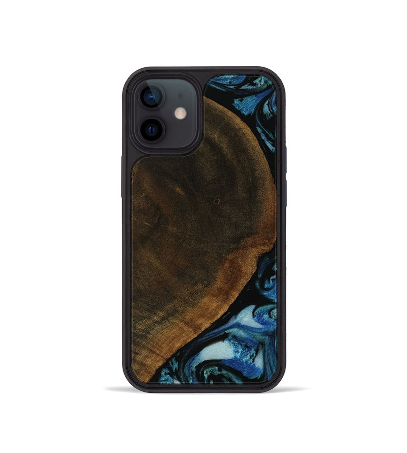 iPhone 12 mini Wood Phone Case - Lisbeth (Blue, 752129)