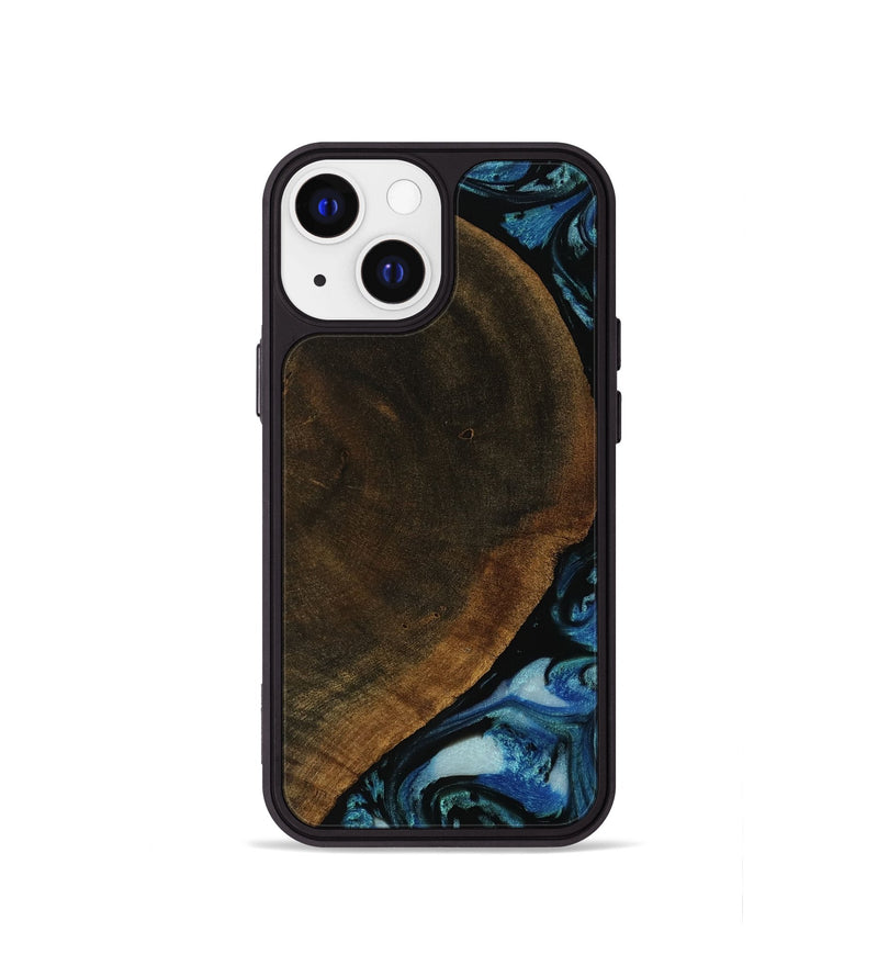 iPhone 13 mini Wood Phone Case - Lisbeth (Blue, 752129)