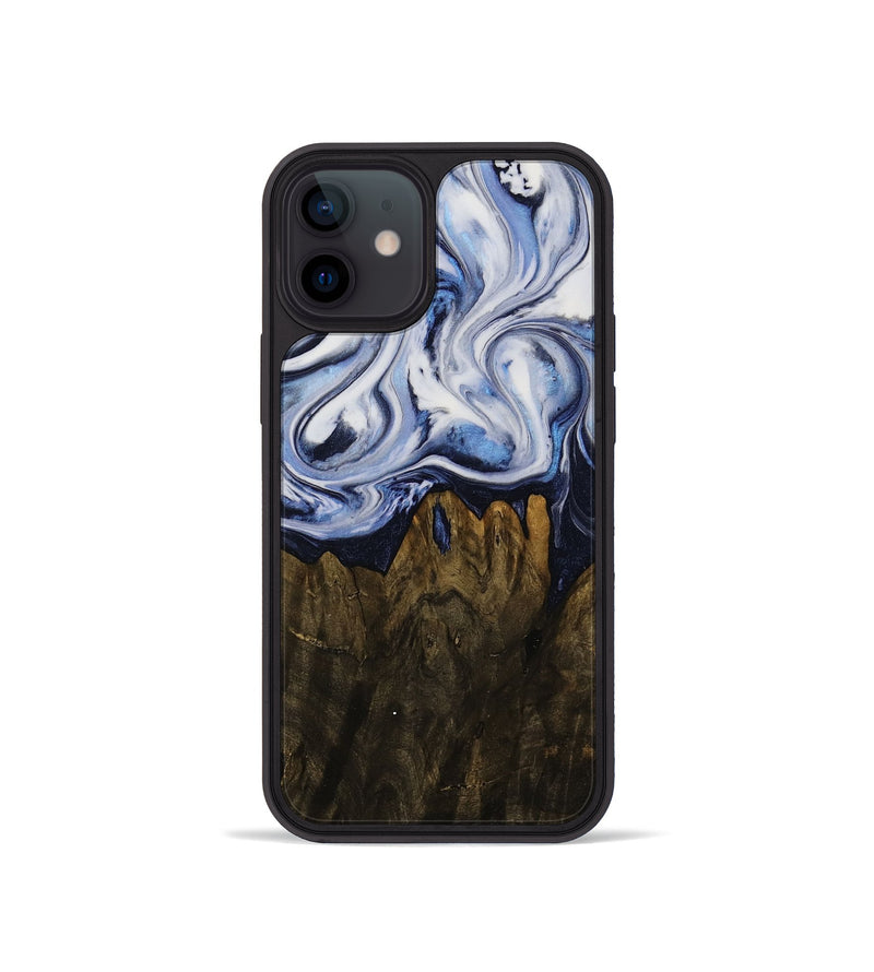 iPhone 12 mini Wood Phone Case - Melba (Blue, 752191)