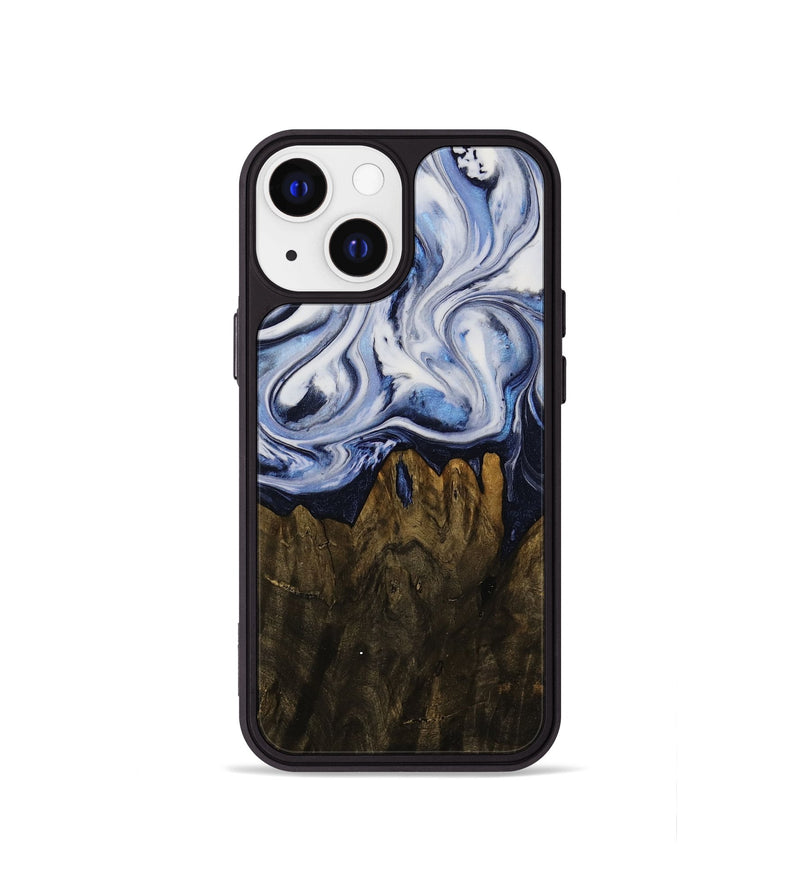 iPhone 13 mini Wood Phone Case - Melba (Blue, 752191)