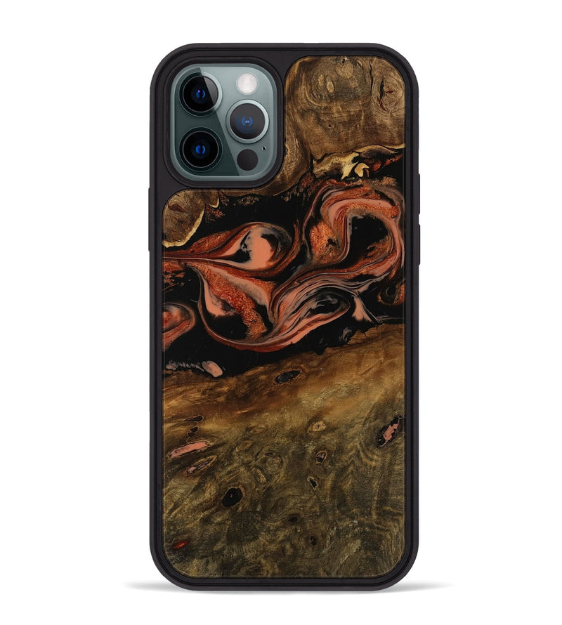 iPhone 12 Pro Max Wood Phone Case - Mellie (Red, 752201)