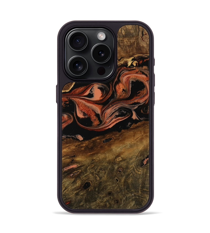 iPhone 15 Pro Wood Phone Case - Mellie (Red, 752201)