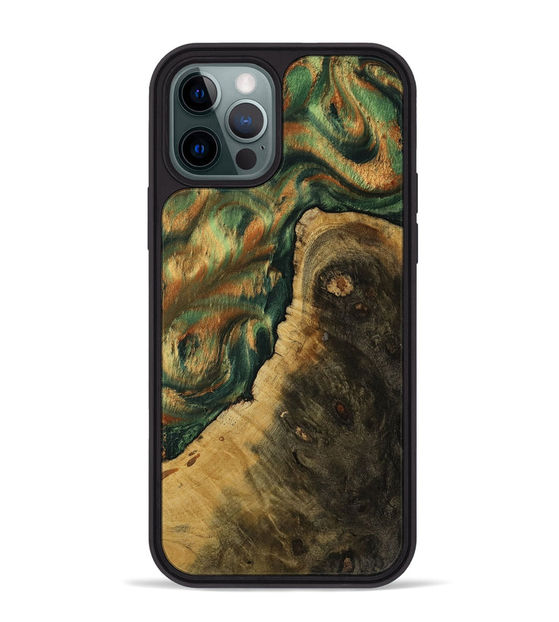 iPhone 12 Pro Max Wood Phone Case - Nestor (Green, 752302)