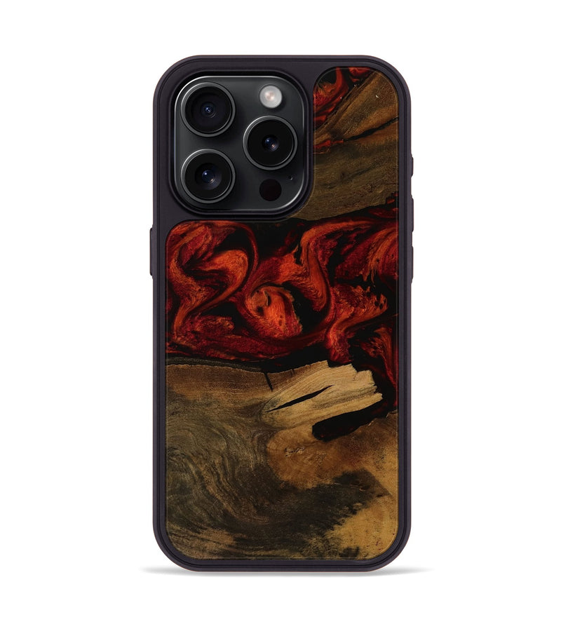 iPhone 15 Pro Wood Phone Case - Noelia (Red, 752323)