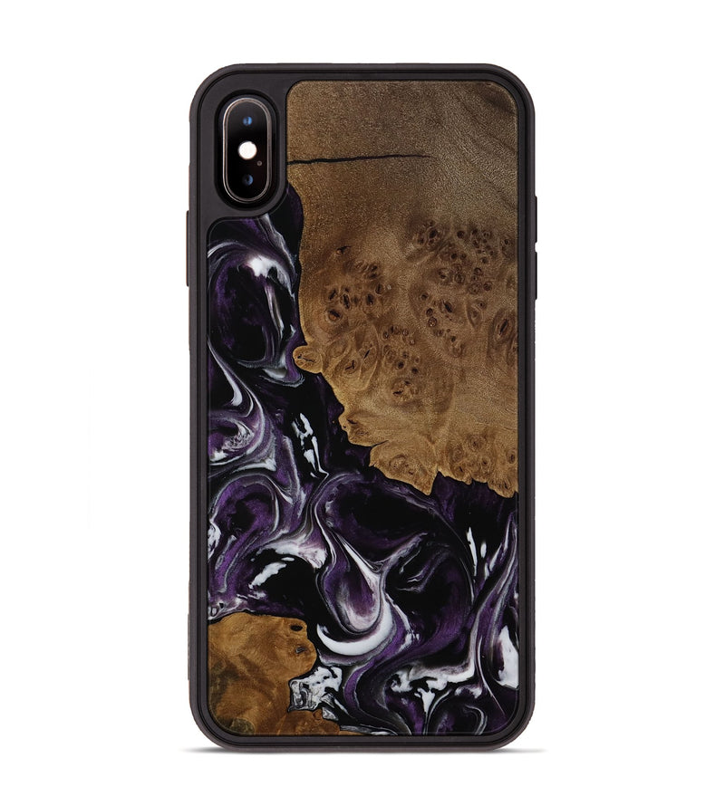 iPhone Xs Max Wood Phone Case - Elijah (Purple, 752340)