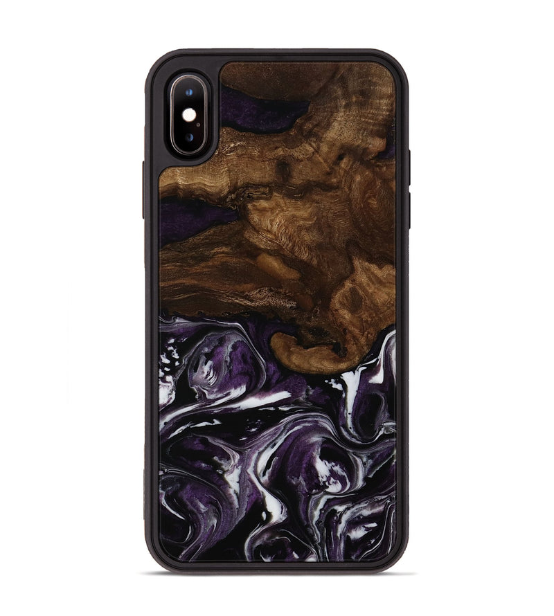 iPhone Xs Max Wood Phone Case - Britney (Purple, 752341)