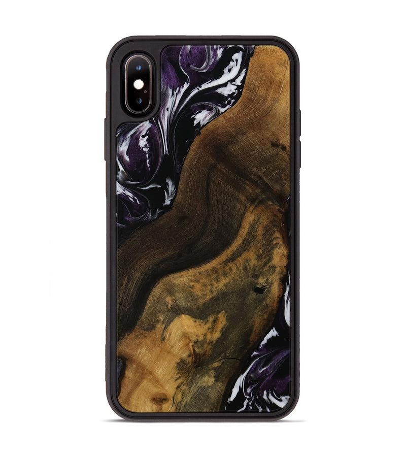 iPhone Xs Max Wood Phone Case - Evelin (Purple, 752344)