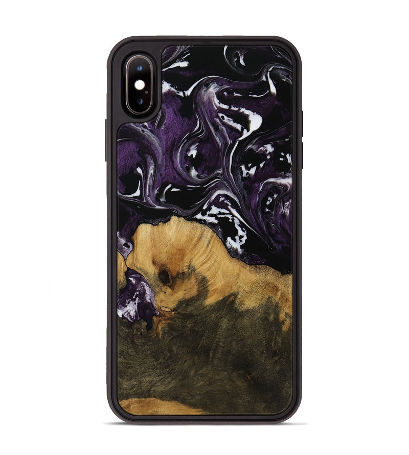 iPhone Xs Max Wood Phone Case - Nancy (Purple, 752352)