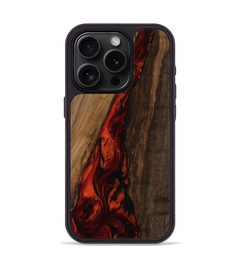 iPhone 15 Pro Wood Phone Case - Giselle (Red, 752371)