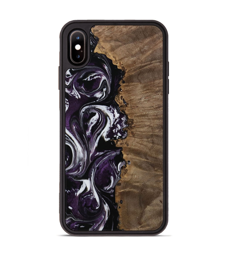 iPhone Xs Max Wood Phone Case - Ione (Purple, 752398)