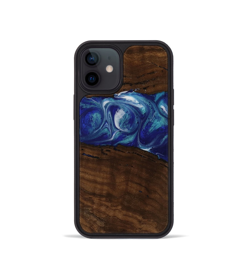 iPhone 12 mini Wood Phone Case - Lizbeth (Blue, 752529)