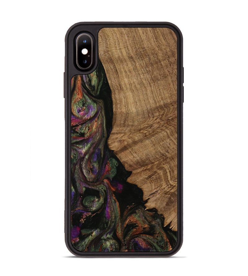 iPhone Xs Max Wood Phone Case - Clinton (Purple, 752550)