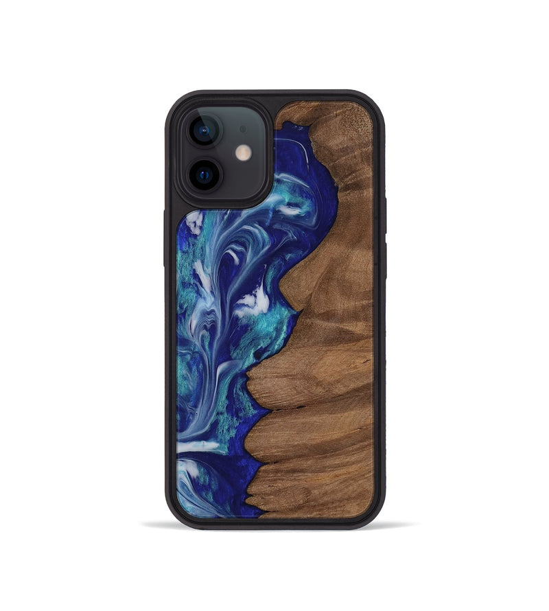 iPhone 12 mini Wood Phone Case - Homer (Blue, 752615)