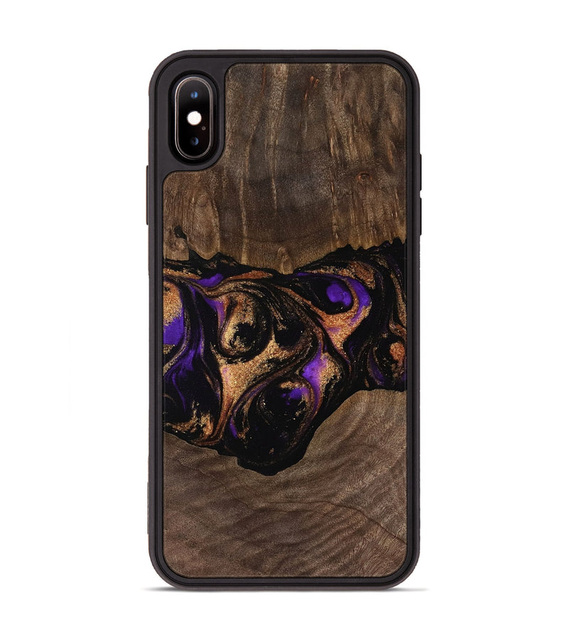 iPhone Xs Max Wood Phone Case - Louie (Purple, 752622)