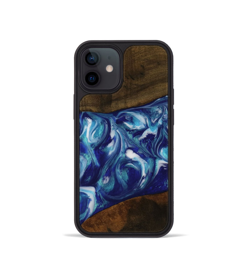 iPhone 12 mini Wood Phone Case - Zaniyah (Blue, 752626)