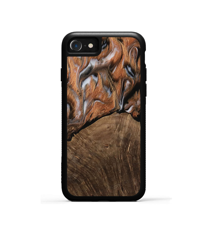 iPhone SE Wood Phone Case - Nicky (Black & White, 752645)