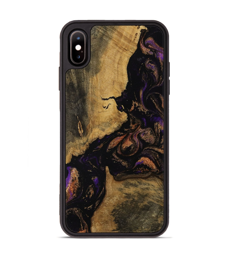 iPhone Xs Max Wood Phone Case - Garret (Purple, 752647)