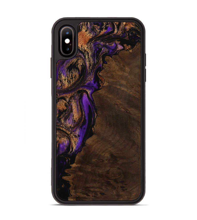 iPhone Xs Max Wood Phone Case - Delaney (Purple, 752667)