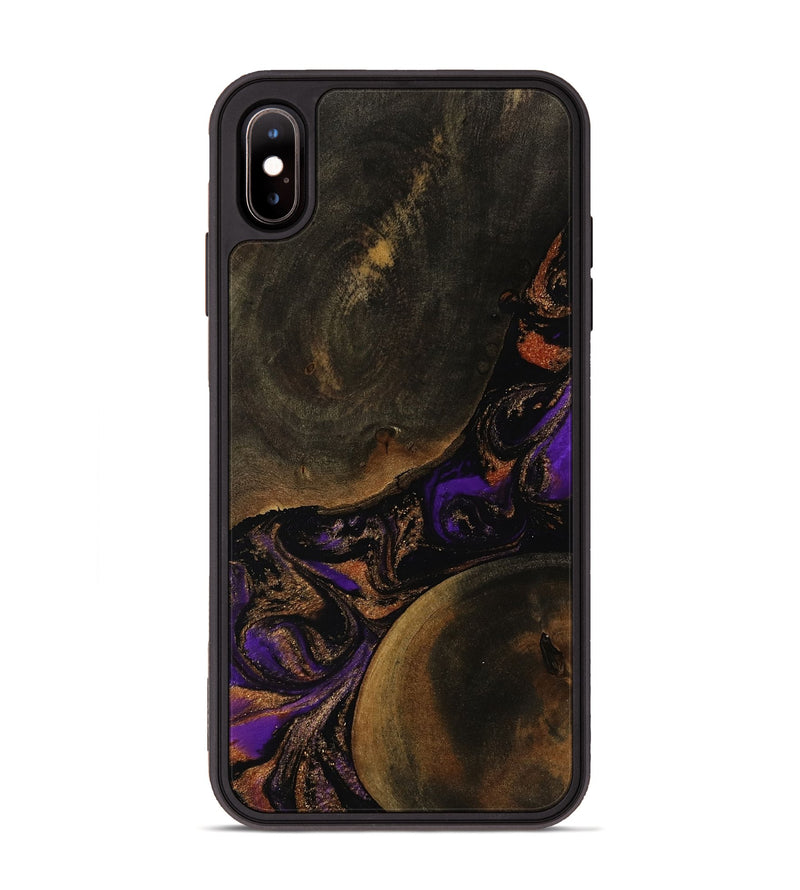 iPhone Xs Max Wood Phone Case - Mame (Purple, 752675)