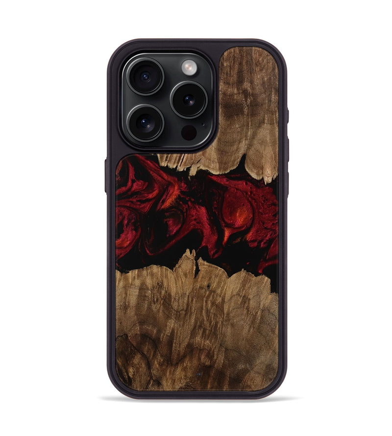 iPhone 15 Pro Wood Phone Case - Sofia (Red, 752920)