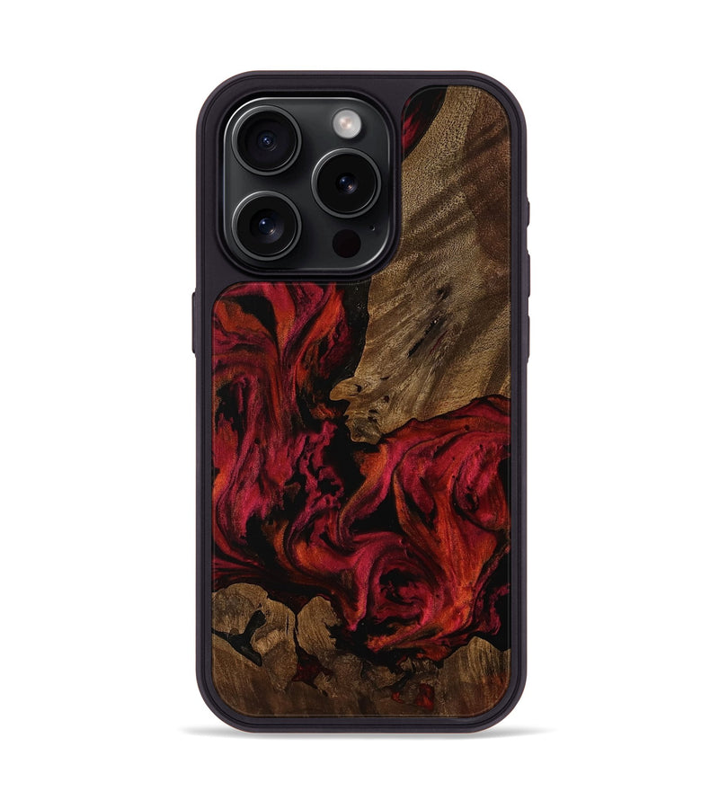 iPhone 15 Pro Wood Phone Case - Kamari (Red, 752933)