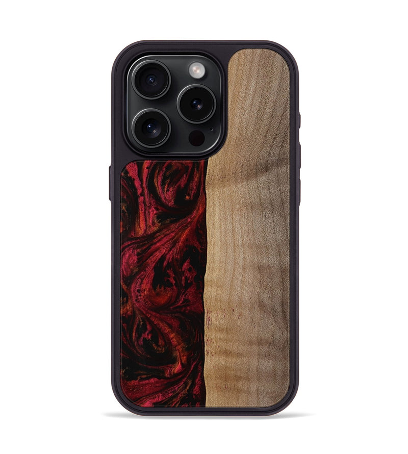 iPhone 15 Pro Wood Phone Case - Lindy (Red, 752934)