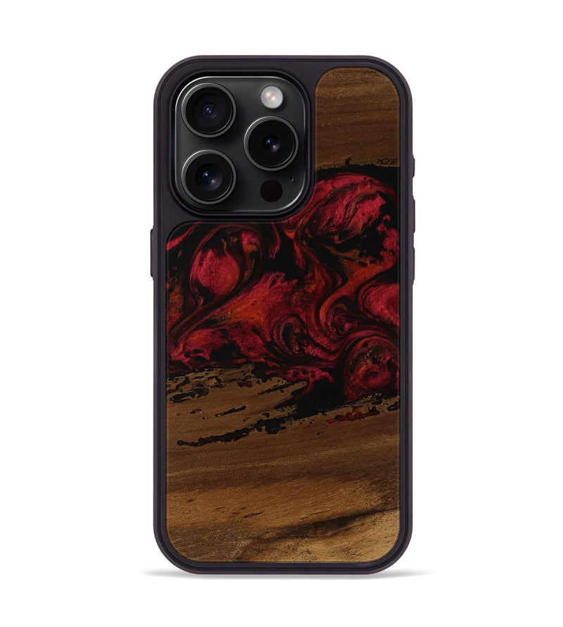 iPhone 15 Pro Wood Phone Case - Carter (Red, 752935)