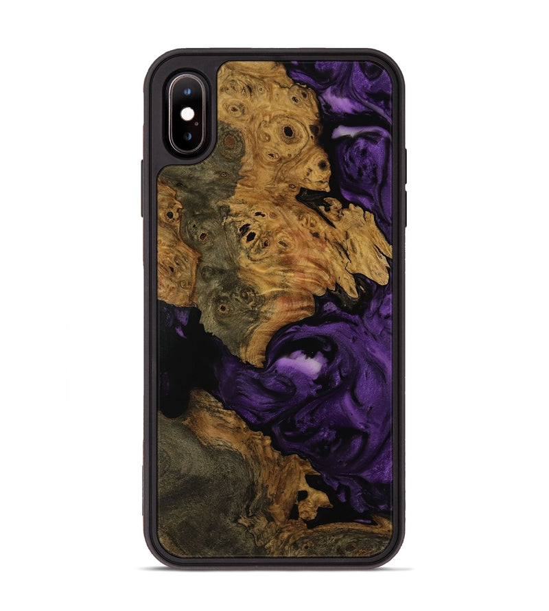 iPhone Xs Max Wood Phone Case - Joshua (Purple, 752937)