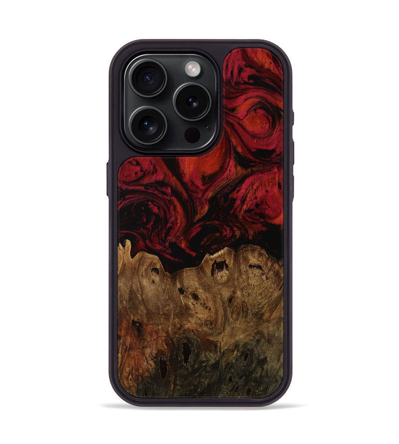 iPhone 15 Pro Wood Phone Case - Nadia (Red, 753028)