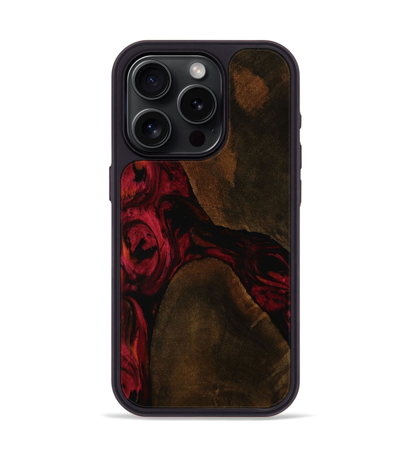 iPhone 15 Pro Wood Phone Case - Eliel (Red, 753036)