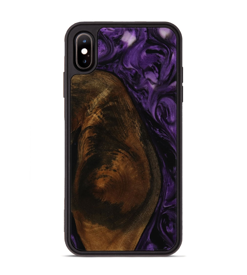 iPhone Xs Max Wood Phone Case - Amina (Purple, 753038)