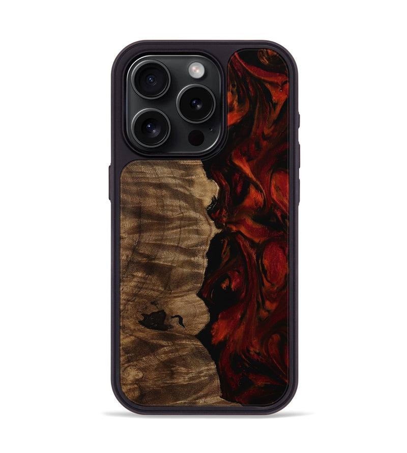 iPhone 15 Pro Wood Phone Case - Yulissa (Red, 753168)