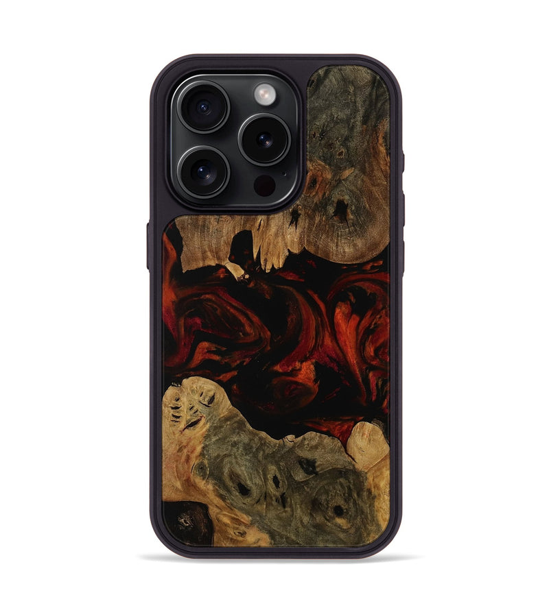 iPhone 15 Pro Wood Phone Case - Judge (Red, 753222)