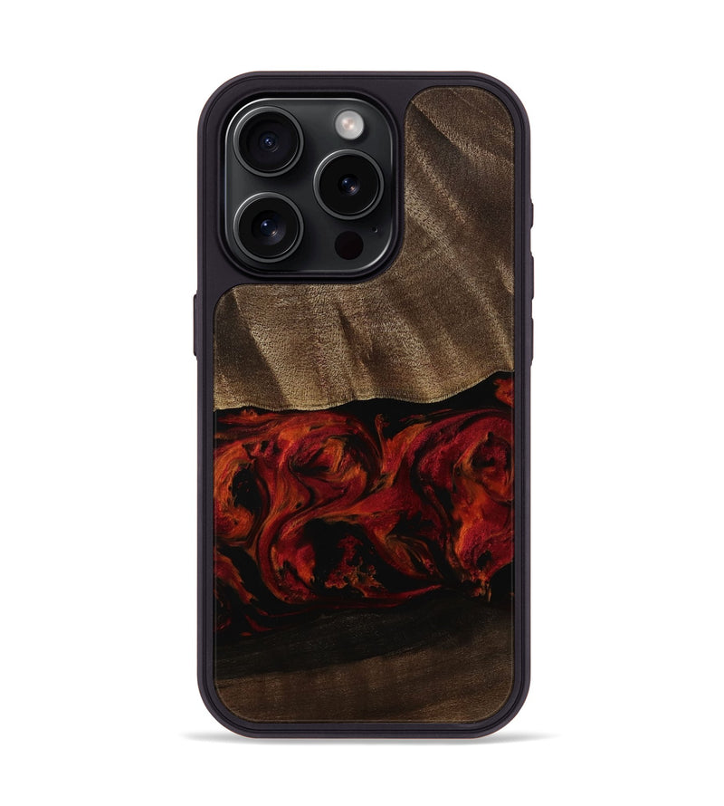 iPhone 15 Pro Wood Phone Case - Nora (Red, 753226)