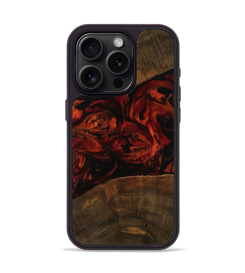 iPhone 15 Pro Wood Phone Case - Hilary (Red, 753227)