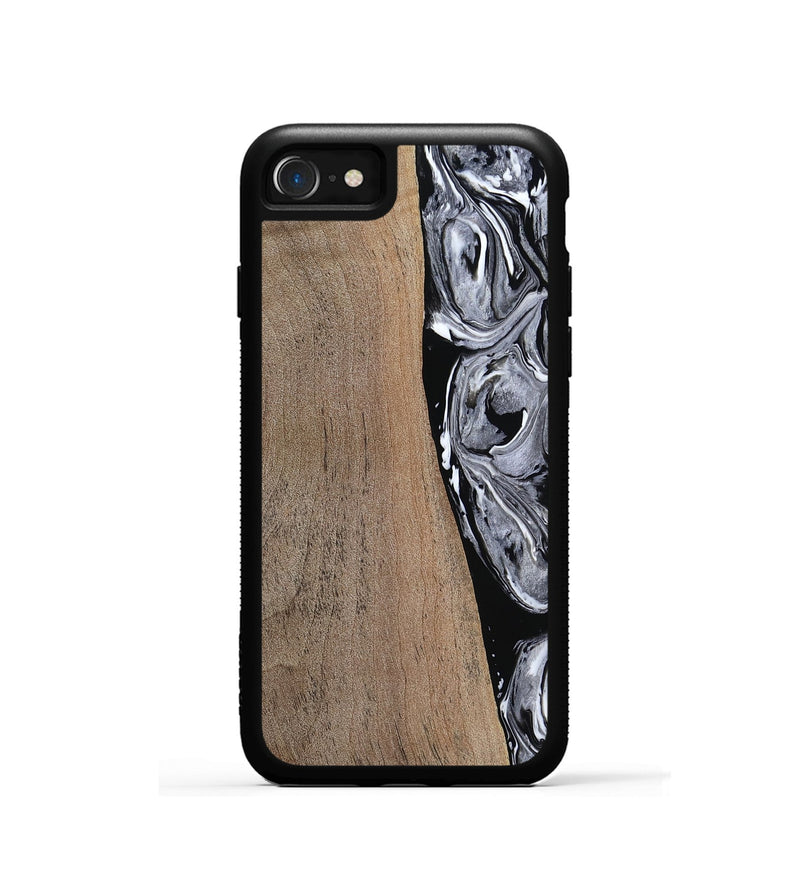 iPhone SE Wood Phone Case - Elvera (Black & White, 753465)