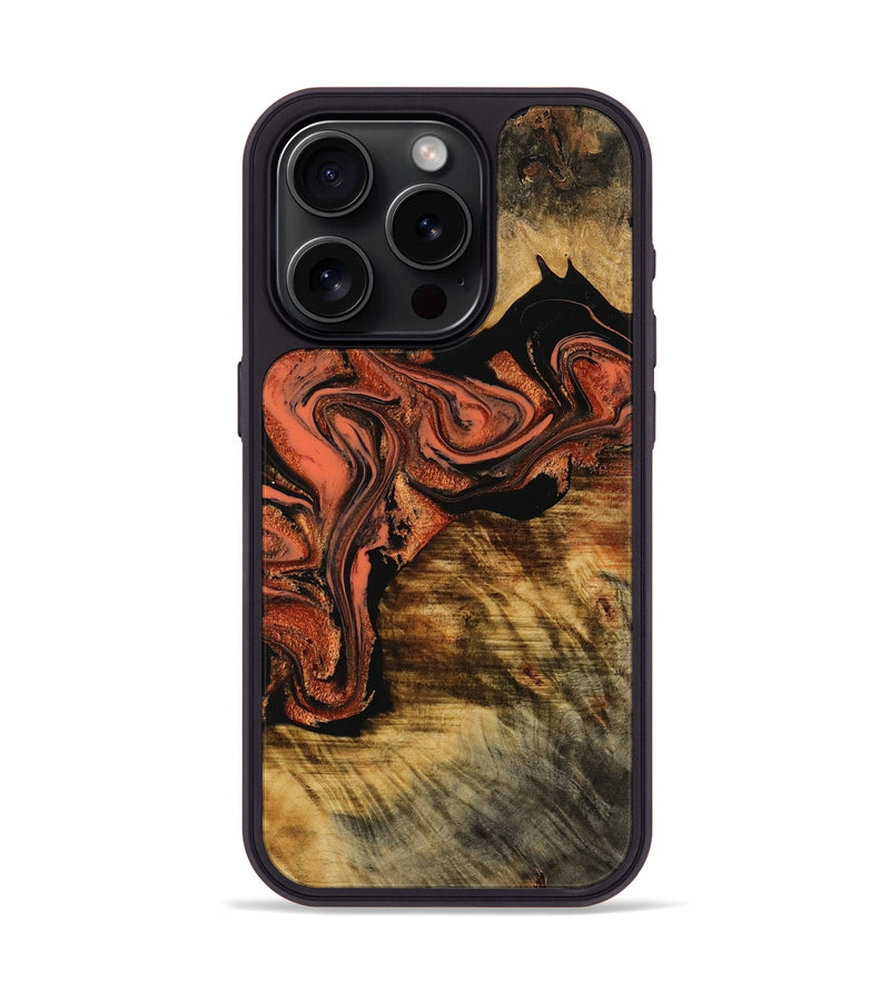 iPhone 15 Pro Wood Phone Case - Alora (Red, 753609)