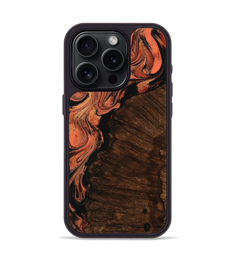 iPhone 15 Pro Wood Phone Case - Vickey (Red, 753610)