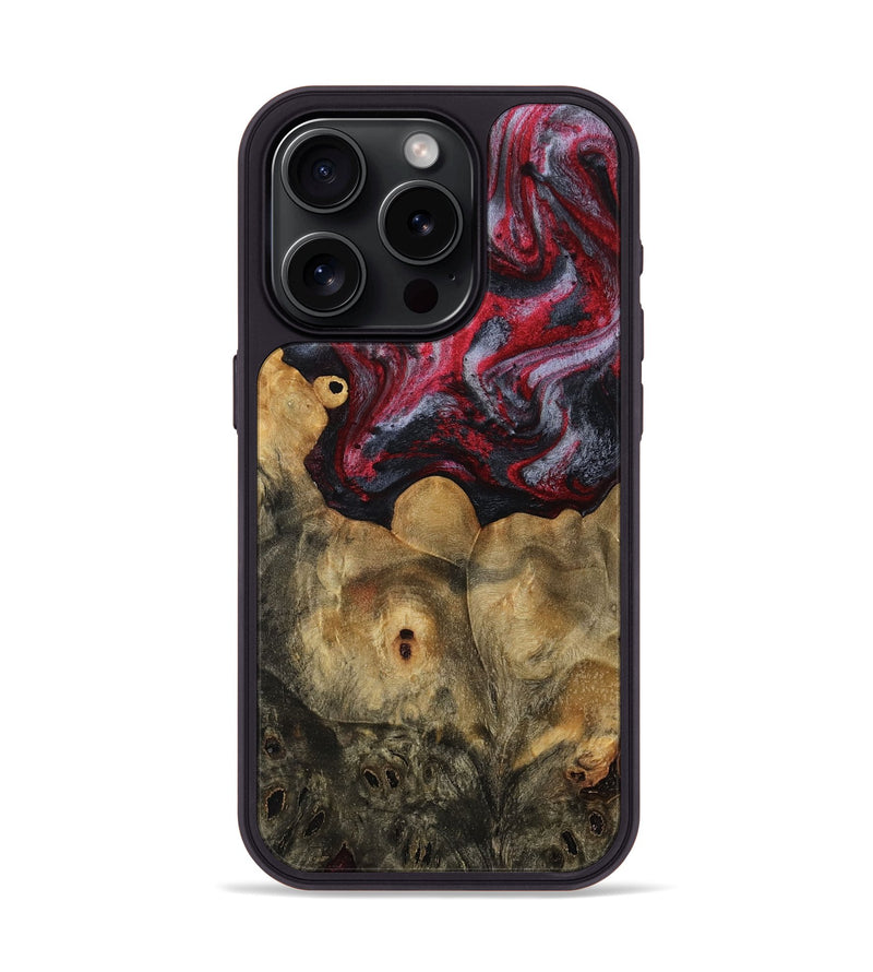 iPhone 15 Pro Wood Phone Case - Deann (Red, 753626)