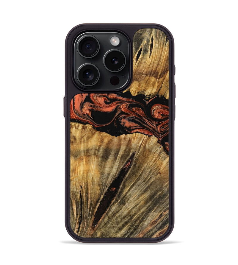 iPhone 15 Pro Wood Phone Case - Rollin (Red, 753628)