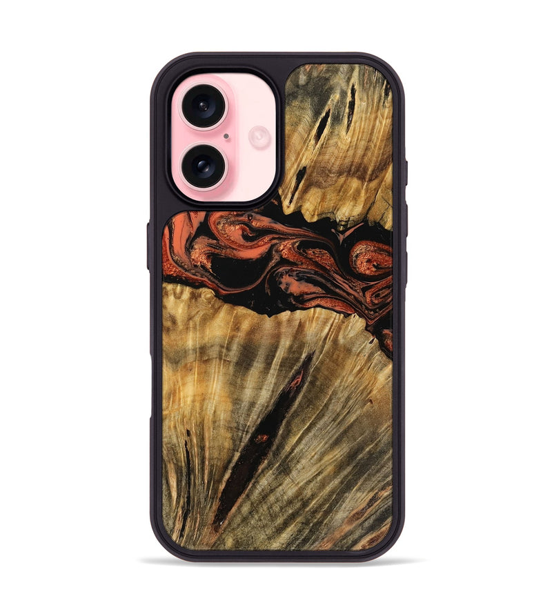 iPhone 16 Wood Phone Case - Rollin (Red, 753628)