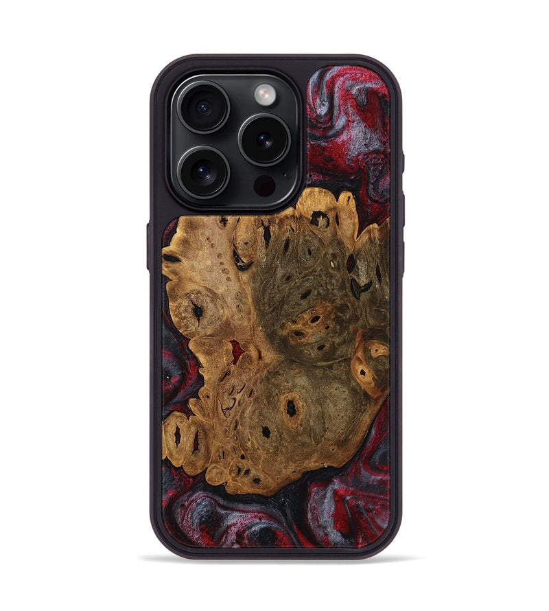 iPhone 15 Pro Wood Phone Case - Andy (Red, 753634)