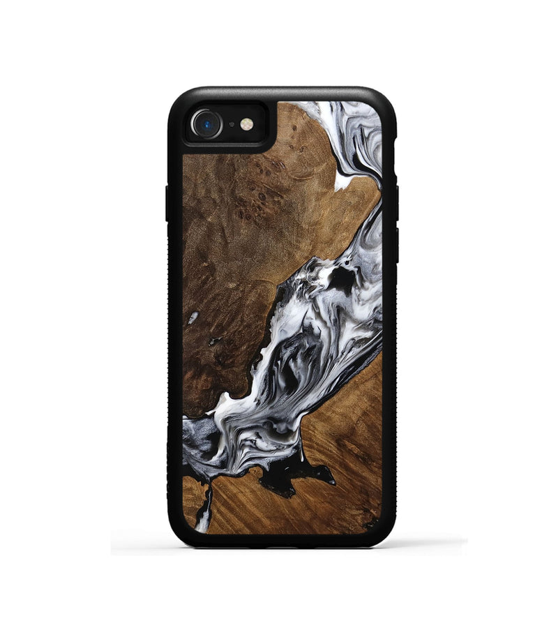 iPhone SE Wood Phone Case - Murphy (Black & White, 753860)