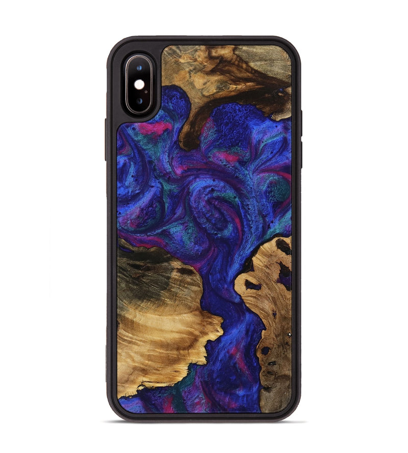 iPhone Xs Max Wood Phone Case - Shannan (Purple, 753865)