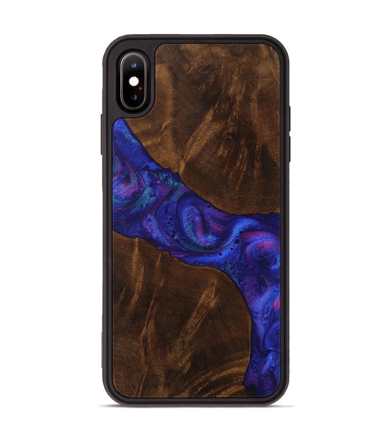 iPhone Xs Max Wood Phone Case - Aedan (Purple, 753866)