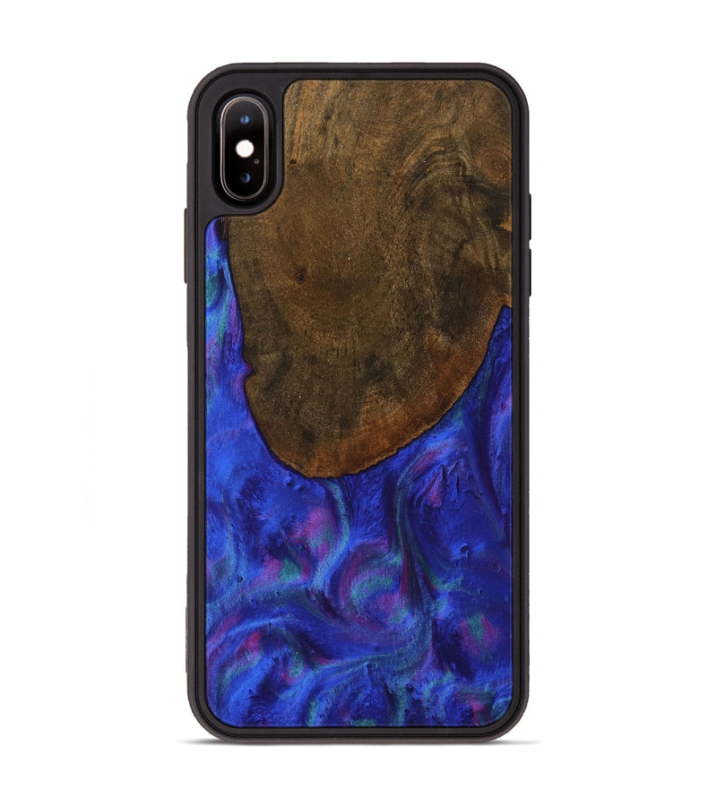 iPhone Xs Max Wood Phone Case - Mat (Purple, 753894)