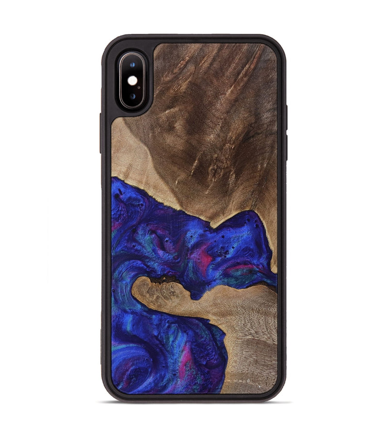 iPhone Xs Max Wood Phone Case - Verner (Purple, 753895)