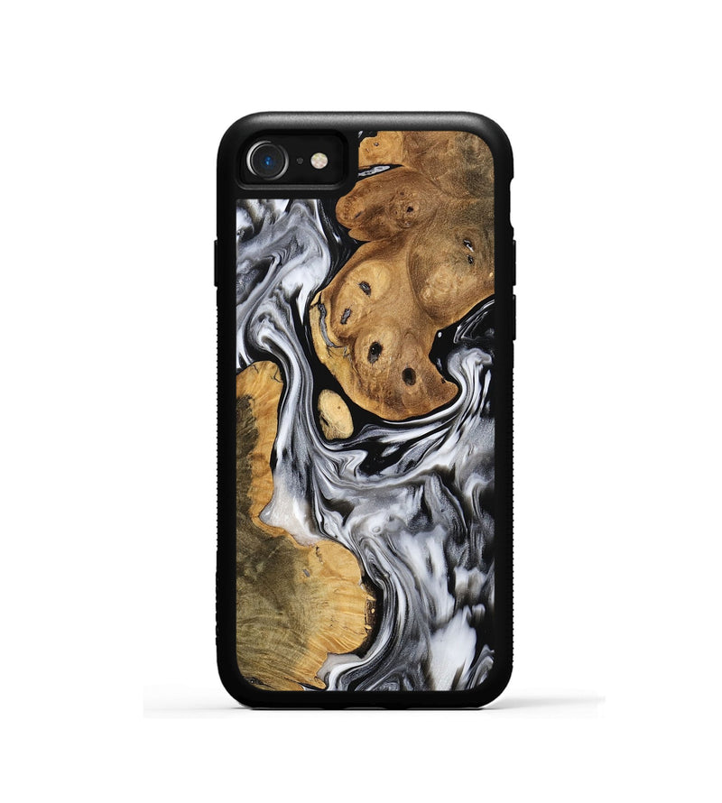 iPhone SE Wood Phone Case - Carlos (Black & White, 753919)