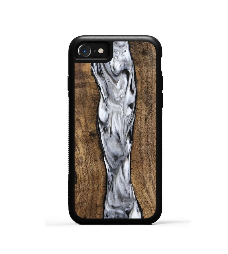 iPhone SE Wood Phone Case - Mohamed (Black & White, 753929)