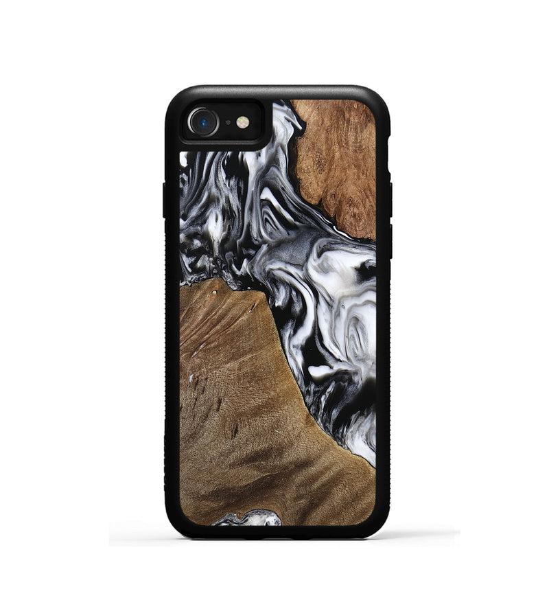 iPhone SE Wood Phone Case - Dion (Black & White, 753938)